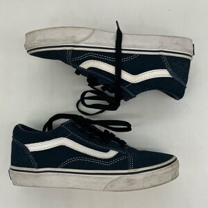 Vans old skool classic kids size 3, navy